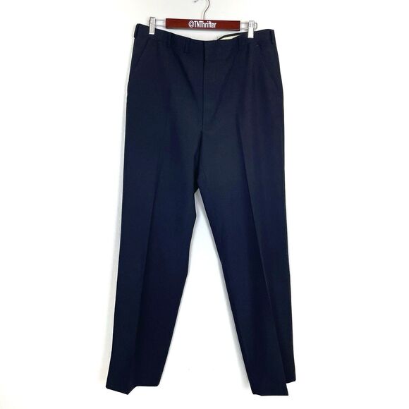 Christian Dior Monsieur Vintage Trouser Dress Pant Black Men's Size 38x33.5 Work - Picture 1 of 10